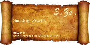 Smideg Zsolt névjegykártya